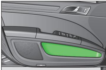 SKODA Superb 2 (2013-2015) - Vide-poches dans les portes - 1