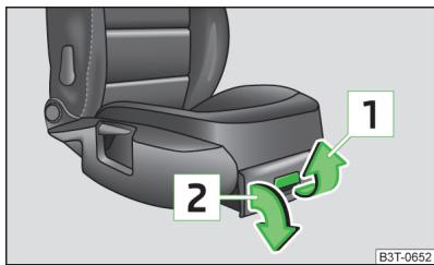 SKODA Superb 2 (2013-2015) - Vide-poche sous le siège du passager avant - 1