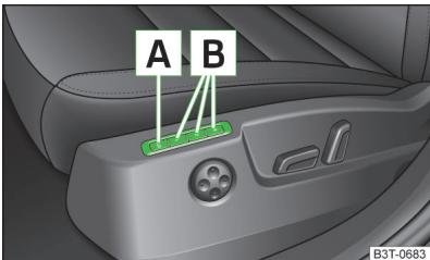 SKODA Superb 2 (2013-2015) - Fonctions de mémorisation du siège réglablé électrique - 1