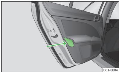 SKODA Superb 2 (2013-2015) - Compartment pour paraplue - 1
