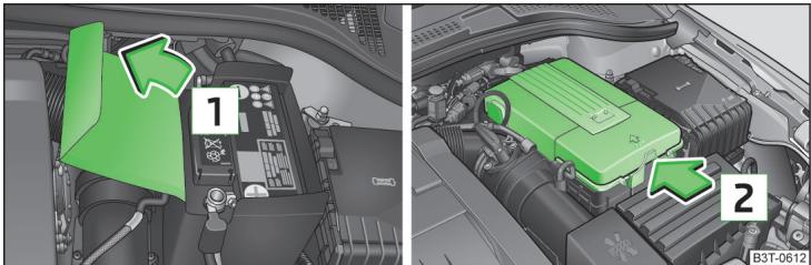 SKODA Superb 2 (2013-2015) - Cache de batterie - 1