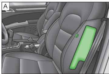SKODA Superb 2 (2013-2015) - Airbags lateraux - 1