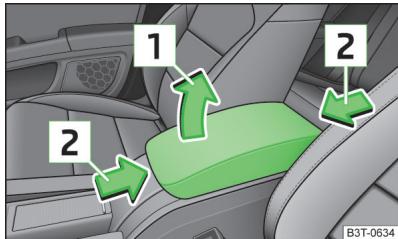 SKODA Superb 2 (2013-2015) - Accoudoir avant - 1