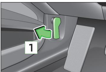 SKODA Superb 2 (2013-2015) - Ouverture et fermetre du capot moteur - 1