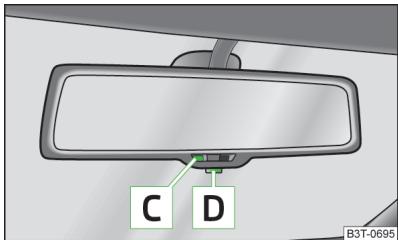 SKODA Superb 2 (2013-2015) - Rétroviseur interieur - 2