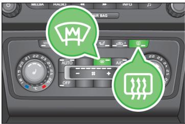 SKODA Superb 2 (2013-2015) - Chauffage du pare-brise et de la lunette arrête - 1