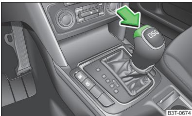 SKODA Superb 2 (2013-2015) - Modes et commande du levier sélecteur - 2