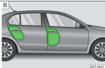 SKODA Superb 2 (2013-2015) - Airbags lateraux - 2