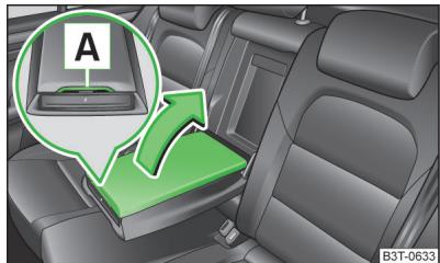 SKODA Superb 2 (2013-2015) - Vide-poche dans l'accoudoir arrêté - 1
