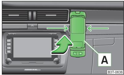 SKODA Superb 2 (2013-2015) - Utilisation du téléphone avec un adaptateur - 1