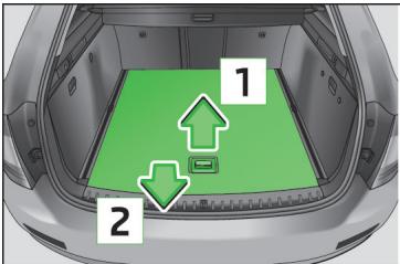 SKODA Superb 2 (2013-2015) - Montage et démontage du plancher de chargement variable - 1