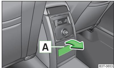 SKODA Superb 2 (2013-2015) - Vide-poche dans la console centrale arriere - 1