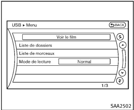 INFINITI Q70 (2014) - Texte (modèles sans système de navigation) : - 1