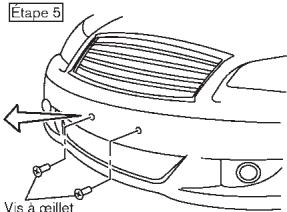 INFINITI Q70 (2014) - INSTALLATION DE LA PLAQUE D'IMMATRICULATION FRONTALE - 5