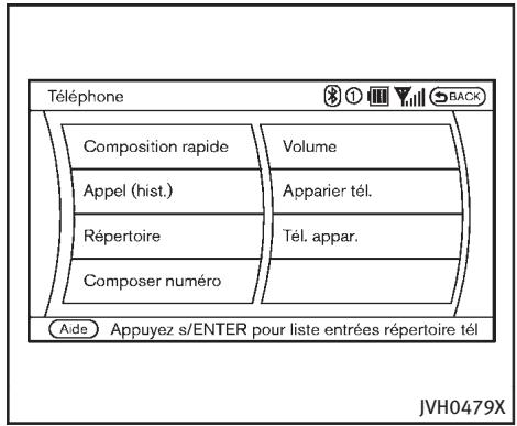 INFINITI Q70 (2014) - Modifier la composition rapide - 2
