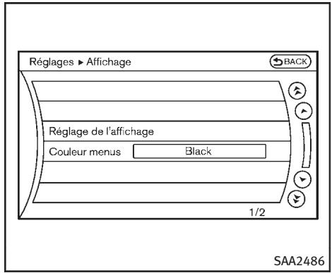 INFINITI Q70 (2014) - Autres réglages (modèles avec système de navigation) - 1