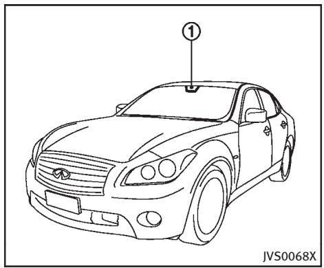 INFINITI Q70 (2014) - SYSTÈMES D'AVERT. DU DÉP. DE COULOIR (LDW)/PRÉV. DU DÉP. DE COULOIR (LDP) (si le véhicule en est équipé) - 1