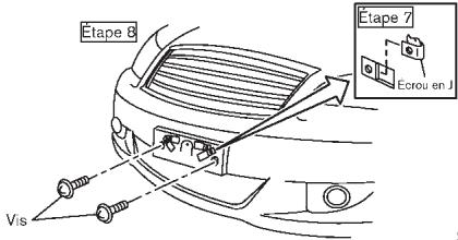 INFINITI Q70 (2014) - INSTALLATION DE LA PLAQUE D'IMMATRICULATION FRONTALE - 7