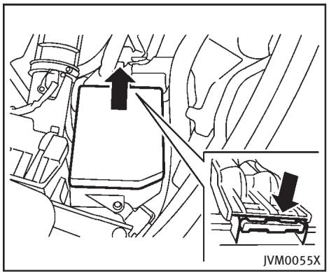 INFINITI Q70 (2014) - AVERTISSEMENT D'USURE DES PLAQUETTES DE FREIN - 1