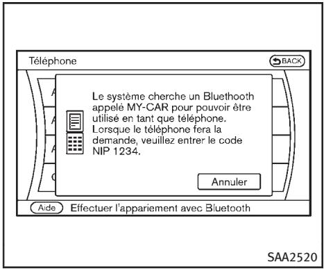 INFINITI Q70 (2014) - PROCÉDURE DE CONNEXION - 1