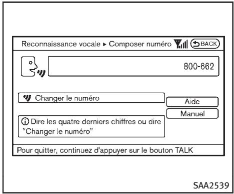 INFINITI Q70 (2014) - Exemples de commandes vocales - 5