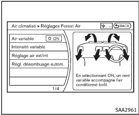 INFINITI Q70 (2014) - Contrôle automatique de taux d'humidité : - 1