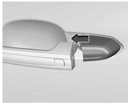 CADILLAC CT4 (2020) - Accès au barillet de serrure de la clé de porte du conducteur (si la batterie est déchargeé) - 4