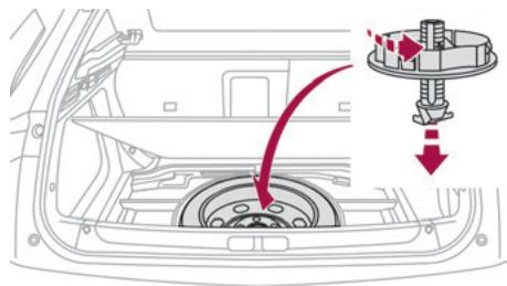 DS Automobiles DS4 2 Phase 1 (2021-2025) - Remise en place de la roue de secours - 1