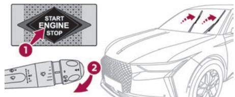 DS Automobiles DS4 2 Phase 1 (2021-2025) - Avant démontage d'un balai avant - 1