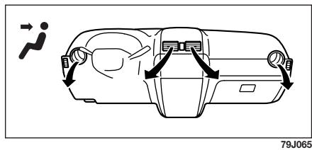 FIAT Sedici 2012 - Sélecteur de flux d'air (3) - 1