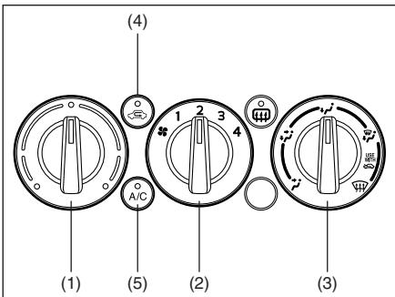 FIAT Sedici 2012 - Sélecteur vitesses du ventilateur (2) - 1