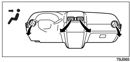 FIAT Sedici 2012 - Sélecteur de flux d'air (3) - 1