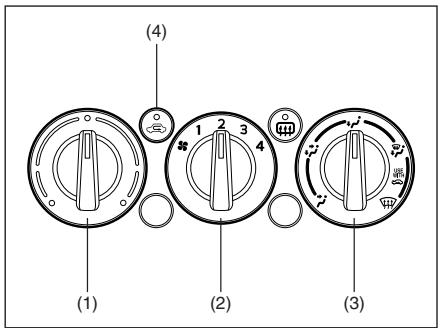 FIAT Sedici 2012 - Sélecteur vitesses du ventilateur (2) - 1