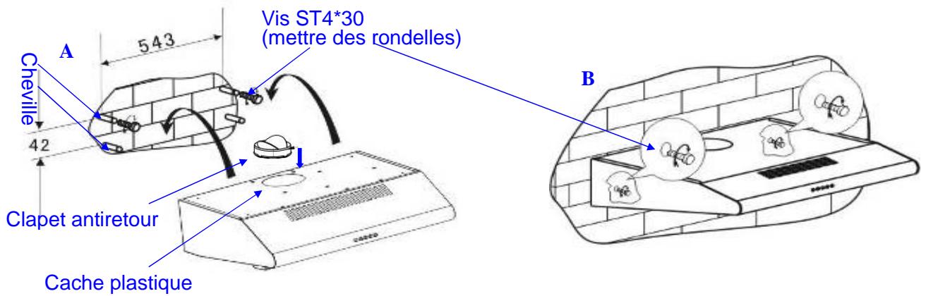 AMICA AH1416 - Installation de l'appareil (en mode évacuation) - 3