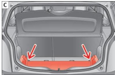 SEAT Mii Phase 1 (2012-2016) - Plancher de coffre à bagages modulable - 2