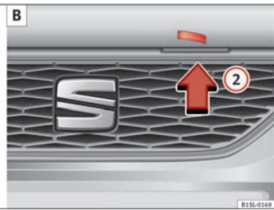 SEAT Mii Phase 1 (2012-2016) - Ouverture et fermeture du capot moteur - 2