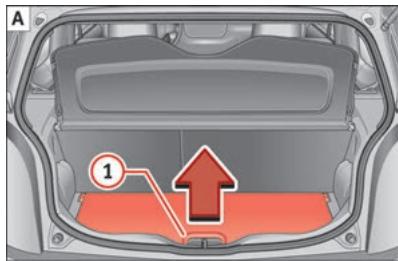 SEAT Mii Phase 1 (2012-2016) - Plancher de coffre à bagages modulable - 1