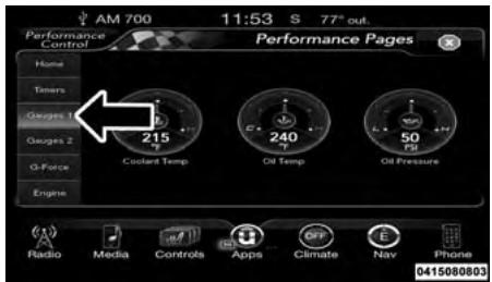 DODGE Charger (2016) - INSTRUMENTS DU TABLEAU DE BORD - 1