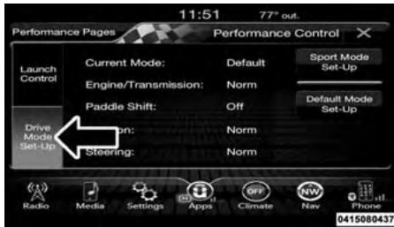 DODGE Charger (2016) - Configuration du Mode Drive (Marche avant) - 1