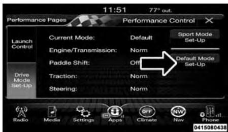 DODGE Charger (2016) - Configuration du Mode Drive (Marche avant) - 2