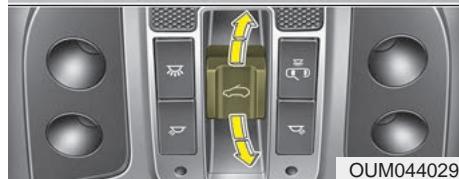 KIA Sorento (2017-2020) - Ouverture du toit ouvrant - 2