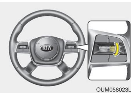 KIA Sorento (2017-2020) - Pour régler le régulateur à une vitesse : - 2