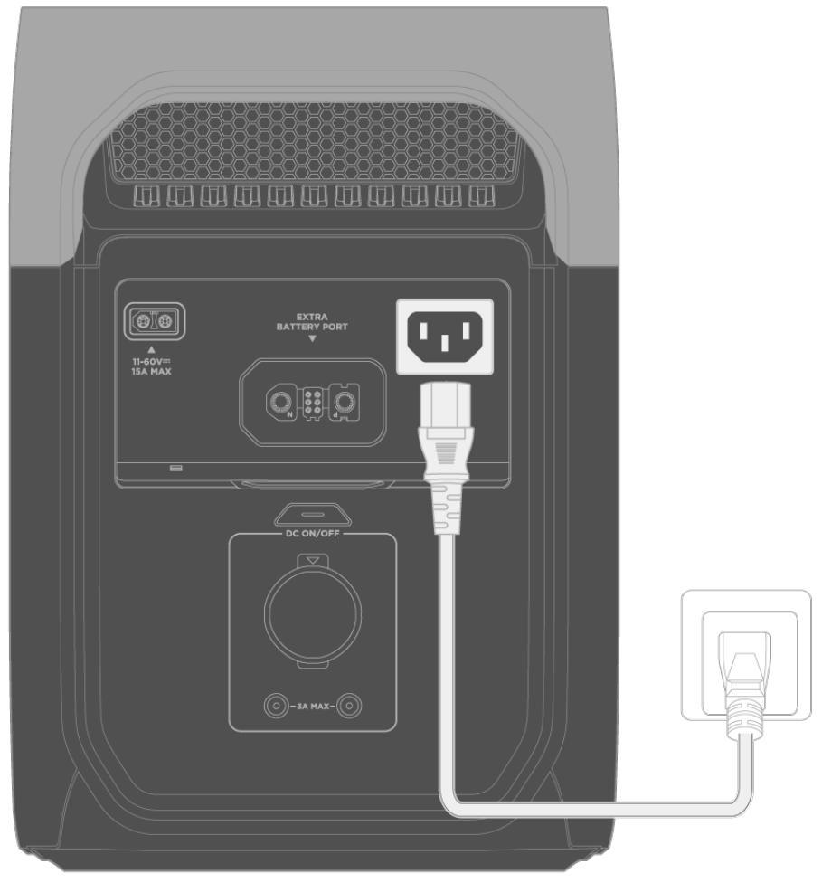 ECOFLOW BP1025 - En la connectant à une prise murale - 1