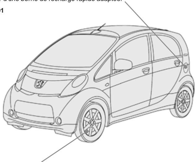 PEUGEOT Ion (2010-2020) - Trappe de recharge rapide - 1