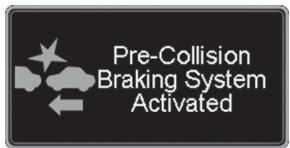 SUBARU Impreza Phase 6 (2024) - Écran du système de freinage avant collision - 2