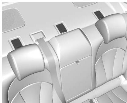 Buick Lacrosse 3 (2017) - Emplacements de l'ancrage inférieur et de l'ancrage de sangle supérieure - 4