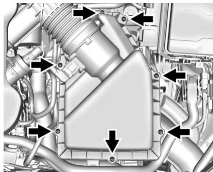 Buick Lacrosse 3 (2017) - Comment inspector le filtré à air du moteur - 1