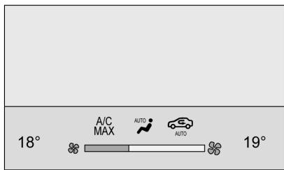 Buick Lacrosse 3 (2017) - Écran d'etat de la commande de climatisation - 1