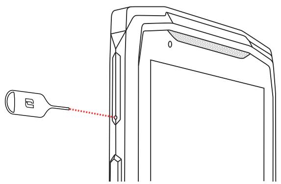 CROSSCALL COREM5 - Installation de la carte nano SIM/micro SD - 1
