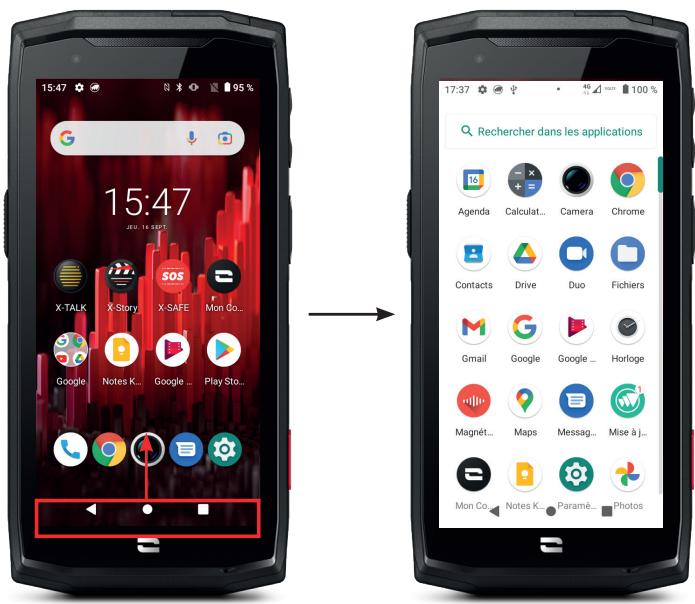 CROSSCALL COREM5 - Menu des applications du téléphone - 1
